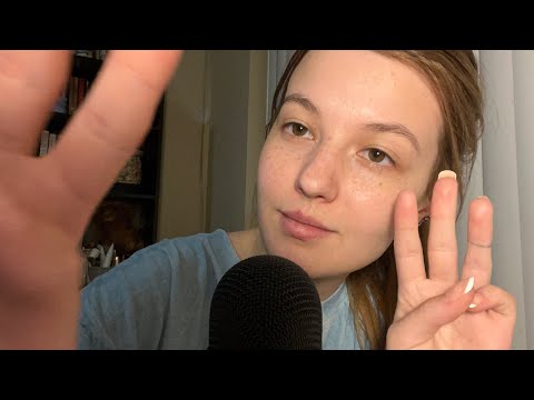 ASMR Counting you to sleep with some face touching.
