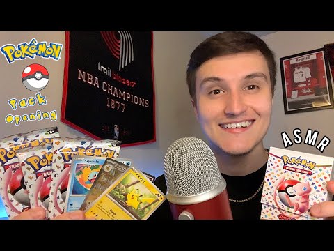 ASMR Relaxing Pokémon Cards Pack Opening!