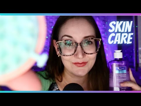 ASMR ATENÇÃO PESSOAL: FAZENDO LIMPEZA DE PELE EM VOCÊ | Skin Care 💜