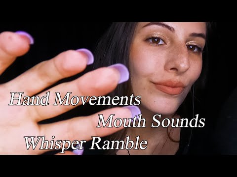 АSMR Hand Movements & Mouth Sounds 🌸 Whisper Ramble | Асмр На Български : Движения с ръце