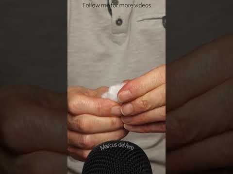 ASMR Ripping Up A Small Cotton Wool #short