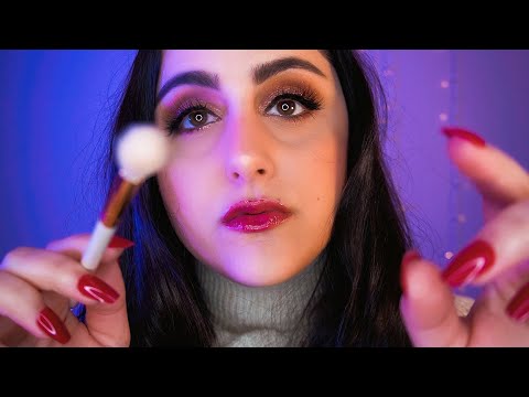 ASMR | Whispered Face Tracing & Mirrored Touch to Help You Sleep | Up Close Personal Attention