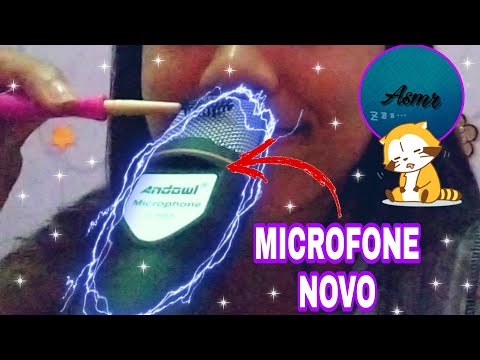 ASMR - TESTANDO O MICROFONE NOVO 🎙️❤️✨