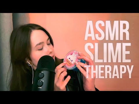 ASMR SLIME THERAPY and talking