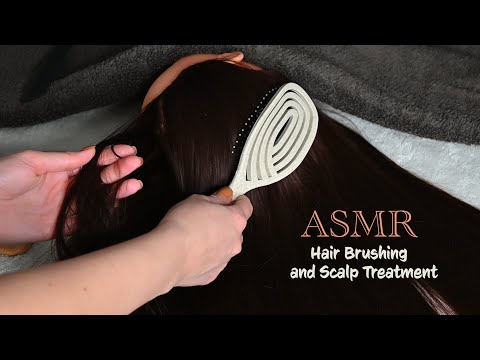 ASMR | Soothing Hair Brushing and Scalp Treatment | Whisper #asmr
