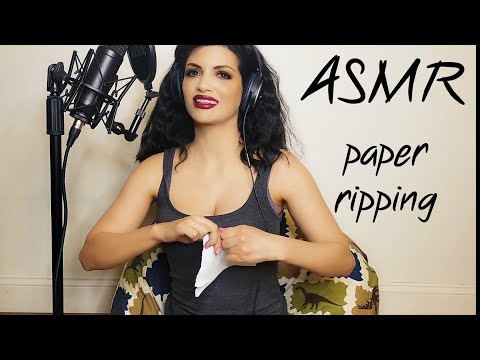 ASMR | Paper Ripping w/ Whispered Ramble