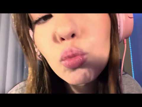 ASMR Lens kissing and Mouth Sounds