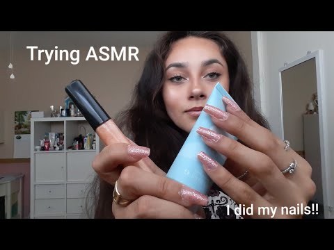 Trying ASMR | Nail Tapping