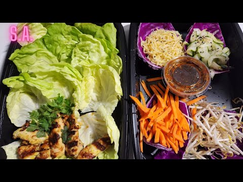 Asmr | Chicken & Vegetables Wraps