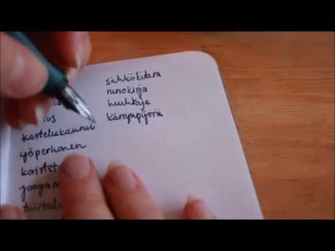 [ASMR] Writing Finnish Words (no talking, handwriting sounds, white noise,)