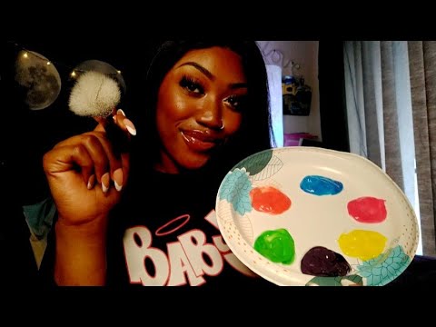 ASMR| Spit Painting You With Edible Paint 🎨 Fast + Aggressive Mouth Sounds