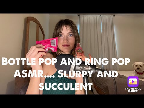 Too good to be true! ASMR Bottle pop AND Ring Pop😋😋