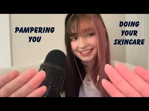 ASMR | Doing Your Nighttime Skincare | Pampering You | Personal Attention ♡