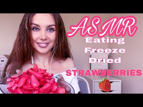 ASMR | EATING FREEZE DRIED STRAWBERRIES