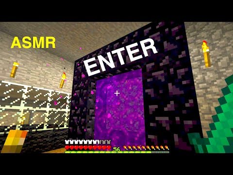 Minecraft ASMR - Entering the Nether For First Time!