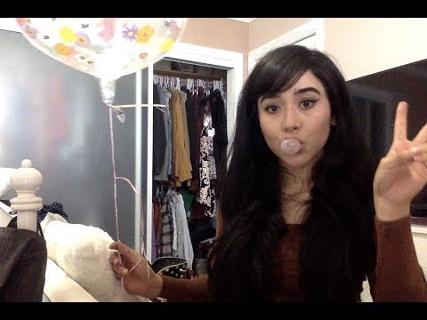 Wood, LIDS, Balloon, Gum Chewing ASMR Assortment Vid