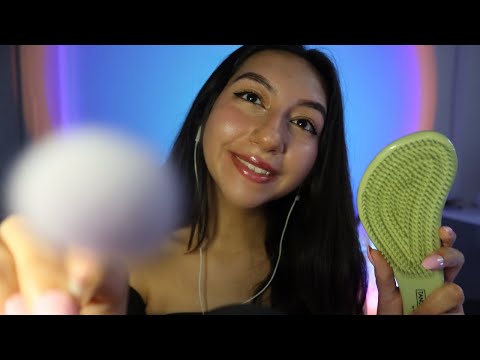 ASMR FACE ATTENTION FOR SLEEP 💆‍♀️✨ (Touching, Brushing, Spit Painting, etc.)