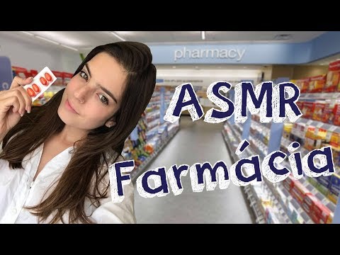 ASMR FARMÁCIA 💊  português (soft spoken, tapping, personal attention, water sounds)
