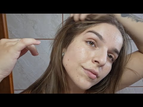 ASMR| scratching, massagem cabelo, penteando, sons de creme