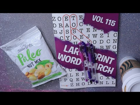 Is There A Doctor In The House | LARGE PRINT WORD SEARCH Nut Mix ASMR Eating Sounds