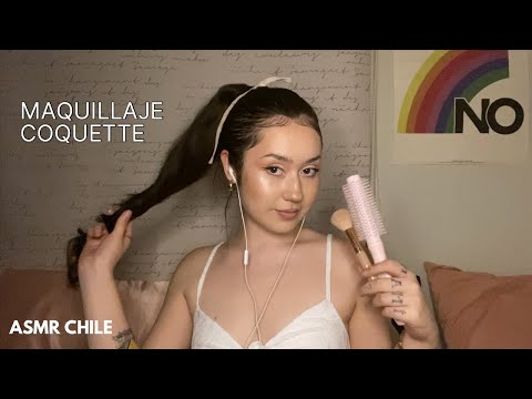 GRWM COQUETTE AESTHETIC ASMR ESPAÑOL CON SONIDO DE LLUVIA