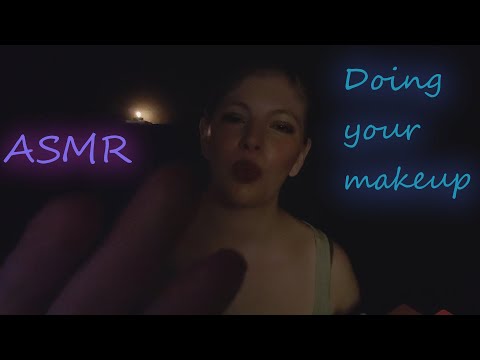 ASMR | Doing Your Makeup for a Night in | low light, personal attention