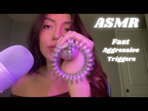 ASMR Fast & Aggressive Random Trigger Assortment/ Rambles 💜