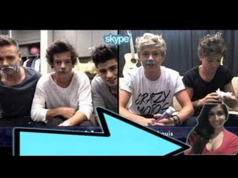 One Direction Boy Band  Skype Scavenger Hunt - Video Review