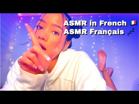 ASMR trying to speak FRENCH 🇫🇷 Close up whispers ❤️