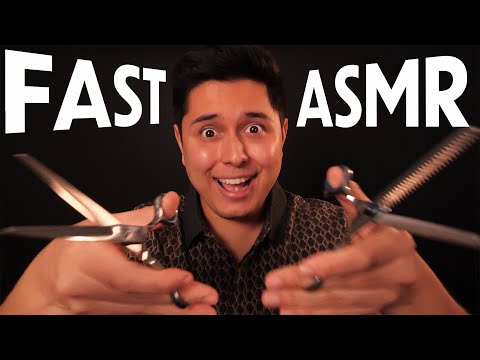 ASMR | The FASTEST Haircut & Shave You've EVER seen!