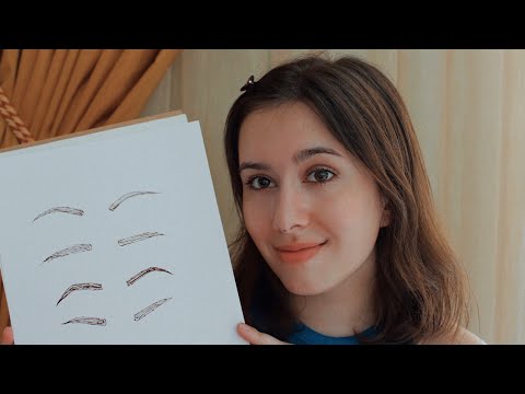 Greek ASMR | Doing Your Eyebrows