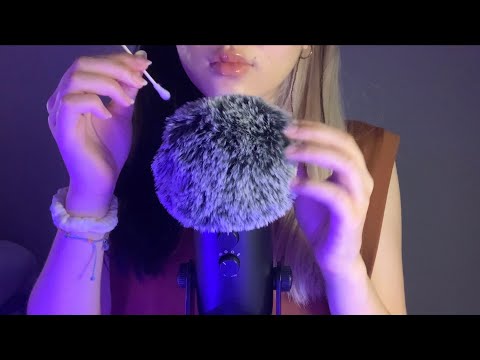 ASMR Cleaning Your Ears (personal attention on the fluffy mic)
