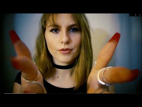 [ASMR] Inaudible Semi Audible Whispers Hand Movements Glittery Fingers Long Nails Personal Attention