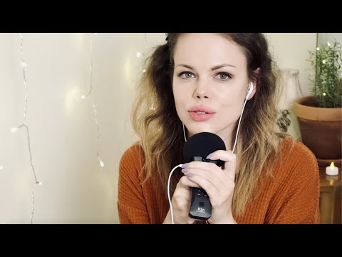ASMR | Very Close Up Gentle Whispers in Gibberish with Mic Scratching