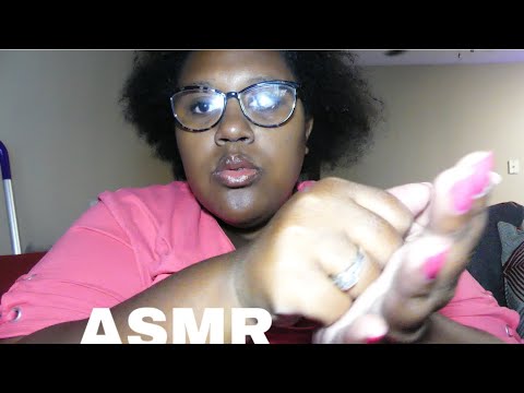 ASMR *hand sounds and wet mouth sounds and nail tapping | No talking | Janay D ASMR