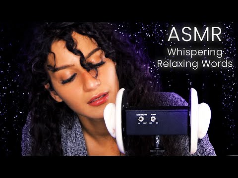 ASMR Whispering Relaxing Words using 3Dio for intense tingles & triggers, soft and soothing