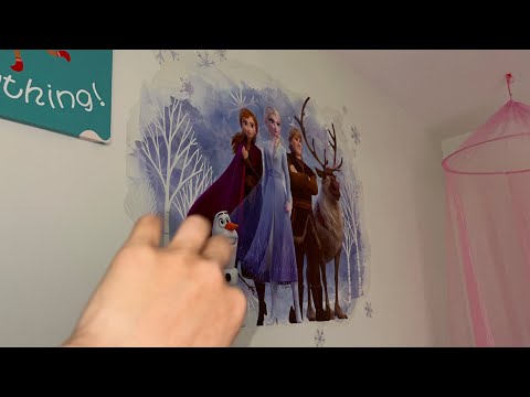 ASMR tapping around my sisters house ( nieces room )