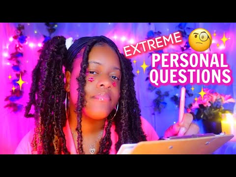ASMR ✨Asking You EXTREMELY Personal & Uncomfortable Questions 🤔✍🏽🤭 (GETS INTENSE....😁💖)