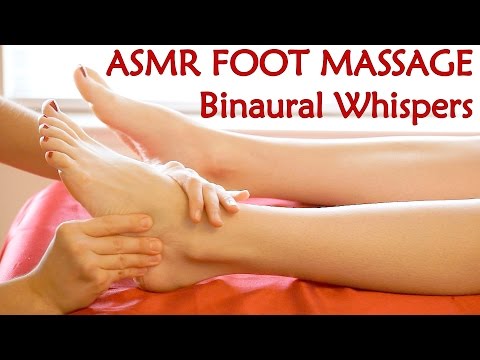 👣 Ultimate Whisper ASMR Foot Massage, Binaural Ear to Ear 3D Sound Relaxation