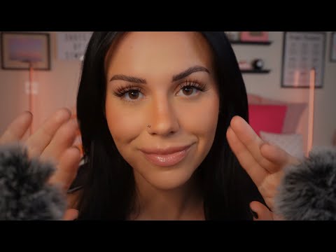 ASMR | Brushing and Tracing Your Face | Soft Whispers