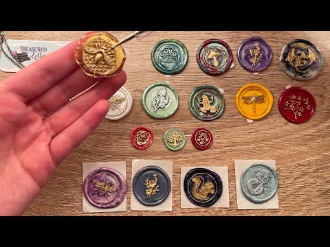 ASMR~THE MOST BEAUTIFUL WAX STAMPS (SHOW AND TELL) 🕯️🌿🐝