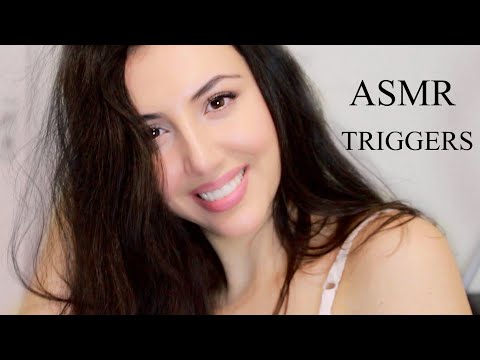 ASMR Trigger Assortment ~ Unintelligible Whispering ~ ASMR Français /French Déclencheurs