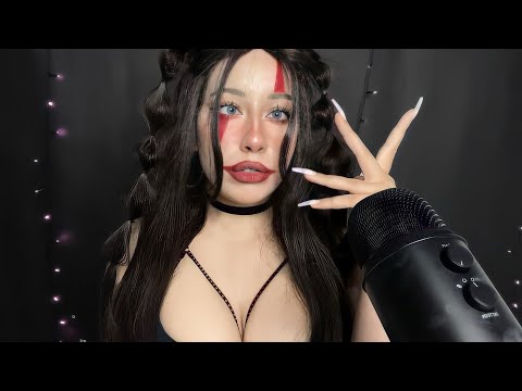 ASMR | fast body triggers, mouth sounds, mic & fabric scratching