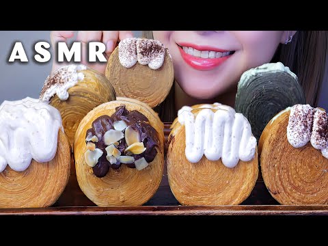 ASMR Bánh croissants -  Croissants EATING SOUNDS | LINH-ASMR