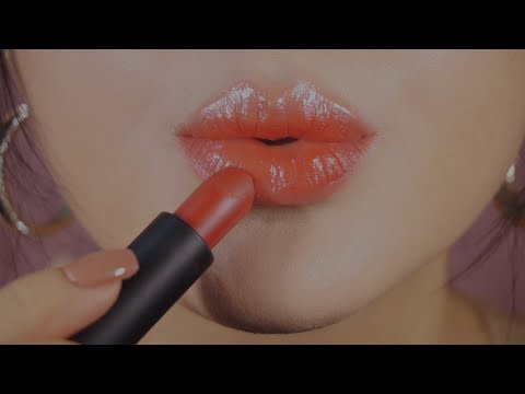 [한국어 ASMR] Lipstick Application Mouth Sounds l 립스틱 바르며 입소리 l 口紅を塗って口音