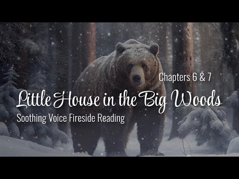 Fireside Storytelling LITTLE HOUSE IN THE BIG WOODS (Ch  6 & 7) Cozy Bedtime Story Reading for Sleep