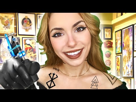 [ASMR] Tattoo Shop Roleplay 🌜Your FIRST Tattoo🌛 Face Touching, Personal Attention, Soft Spoken