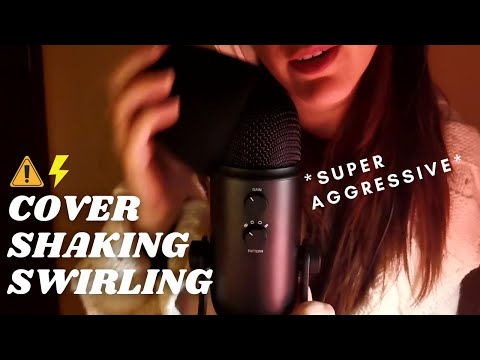 ASMR - Extremely FAST MIC COVER SHAKING, SWIRLING, PUMPING, Rubbing and SCRATCHING | whispering 🤤