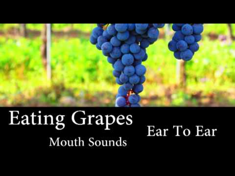 Binaural ASMR Eating Grapes, Ear To Ear I Mouth Sounds