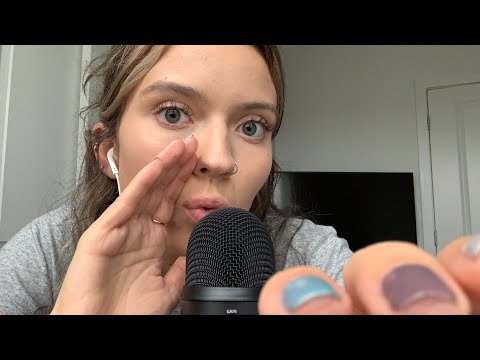 ASMR| FAST & AGGRESSIVE MOUTH SOUNDS, HAND MOVEMENTS, WHISPERS AND MORE!